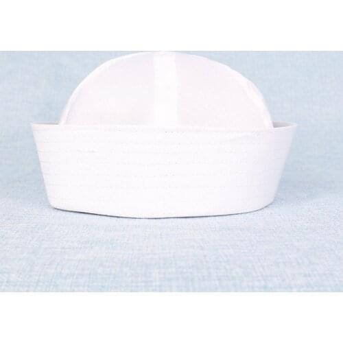 Fashion Fancy Dress Party Costume Cosplay White Sailor Navy Hat Cap with Anchor Props Kids Sailor Costume Man Adult Child Hat