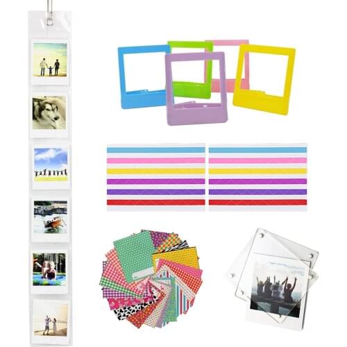 Wall Album + Stickers 10-in-1 Accessories Set For Fujifilm Instax Square SQ1 SQ6 SQ10 SQ20 SP-3 Printer Films Paper