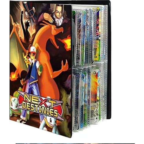 NEW 240pcs Characters Card Collection Notebook Game Card Playing Album Pokemones Cards Holder Novelty Gift For Kids