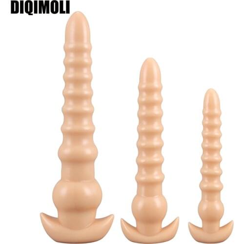 Huge Anal Plug Dildos Super Long Butt Plug Vagina Anus Expansion Prostate Massager Soft Masturbator Sex Toys for Men and Women