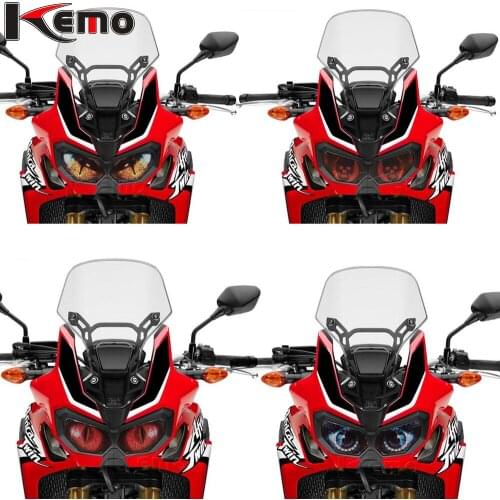 For Honda CRF1000L Afrika Twin 2015-2018 Motorcycle Accessries 3D Front Fairing Headlight Sticker Guard Head light Stickers