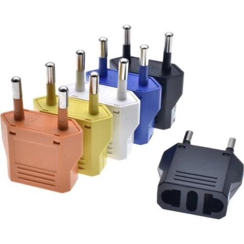 Euro plug Change US,Italy Plug to EU adapter CEE 7/16 Type C Power Plug Adapter 6A 250V WT