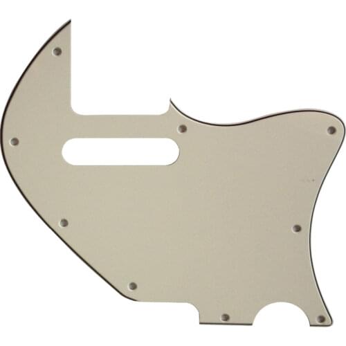 Pleroo Custom Guitar pickgaurd - For Tele Merle Haggard f hole Thinline Scratch Plate, 3 Ply Parchment