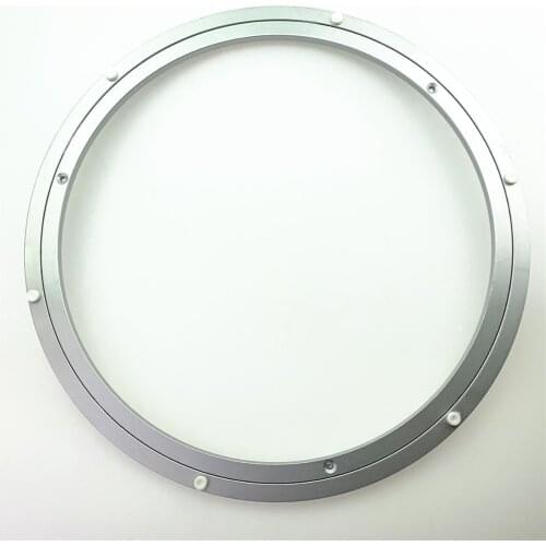 Table Turntable Base Aluminum Alloy Turntable Base Glass Wood Marble Round Table Rail Pulley Bearing Device