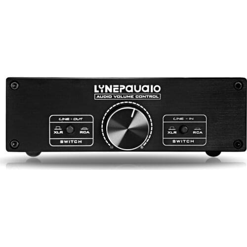 Fully balanced passive preamp active speaker dual-channel volume adjustment controller 2 in 2 out switch dual audio source