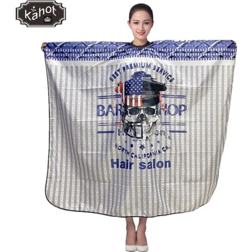 Salon Professional Hair Styling Cape Skull Pattern hairdresser Hair Cutting Coloring Styling Cape Barber Hairdressing Apron