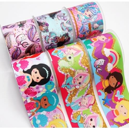 DIY Handmade Materials Printed Grosgrain Ribbon 50 Yard Per Size 31288