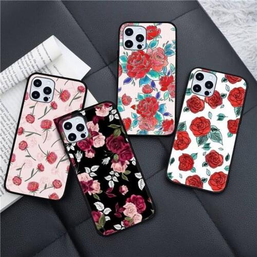 Retro cartoon artistic flower Phone Case for iPhone 11 12 pro XS MAX 8 7 6 6S Plus X 5S SE 2020 XR mini