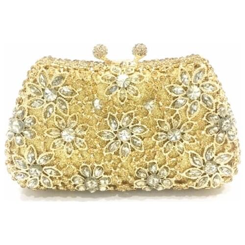 Luxury crystal diamond evening purse Handcraft rhinestones party clutch bags soiree sac pochette women wedding bride pouch bag