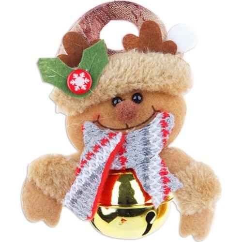 Christmas Jingle Bells Ornament Lovely Angel Doll Pendant Christmas Tree Hanging Pendants for Home Party Decoration