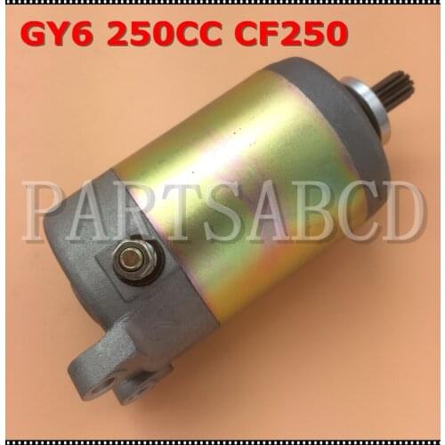 GY6 250CC Starter Motor for GY6 250CC ATV Quad Scooter Go kart With 9 Teeth