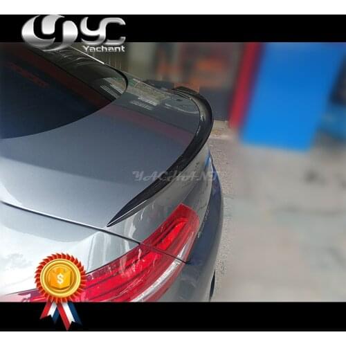 Car-Styling Auto Accessories Carbon Fiber Rear Trunk Spoiler Fit For 2016-2018 W205 C63 Coupe Edition 1 Style Trunk Spoiler Wing
