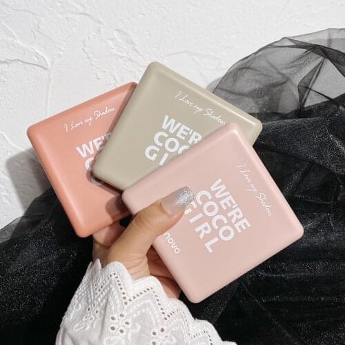 NOVO 16Color Notebook Fingertip Eyeshadow Pearlescent Matte Color Waterproof and Anti-floating Powder Lasting Natural Eye Makeup