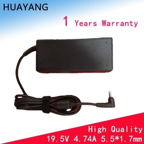 HUAYANG high quality 1 years warranty 19.5V 4.74A 90W AC Adapter for Acer Aspire E1-451G E1-470G/471G E1-431G E1-471 E5-571G/572
