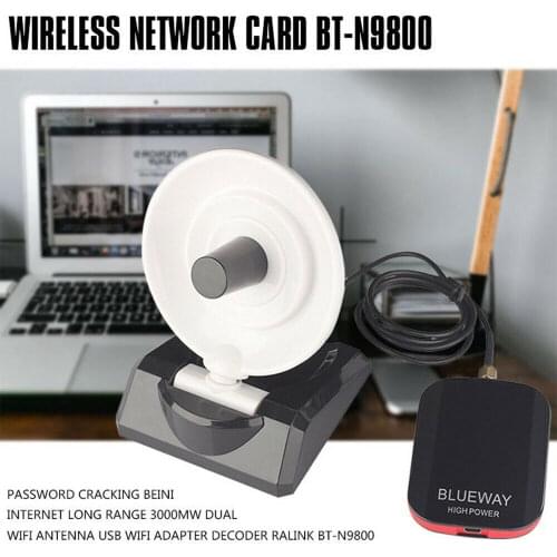 High Power Beini Free Internet Long Range 150Mbps USB WIFI Adapter Wifi Decoder Ralink 2000mW 12dBi Antenna Blueway N9800