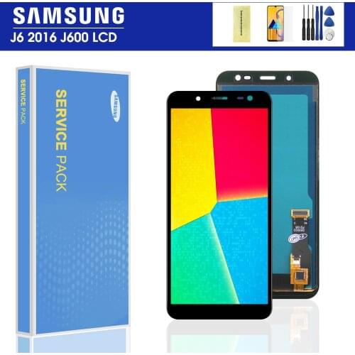 100% Tested 5.6'' LCD For Samsung Galaxy J6 2018 J600F J600 Display With Touch Screen Digitizer Assembly Replacement Parts