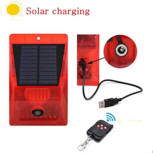 Solar Alarm Light Wireless PIR Motion Sensor Outdoor Garden Security Lamp Outdoor Waterproof Solar Alarm Lamp