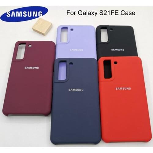 S21FE Case for Samsung Galaxy S21 FE Liquid Silicone Cover Protective Silky Soft-Touch Shell For Galaxy S21fe S21FE 5G Back Case