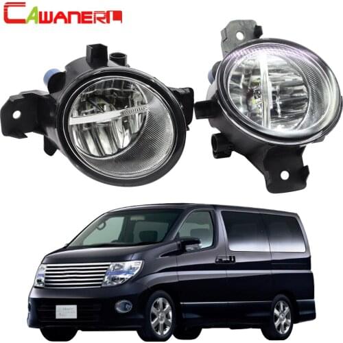 Cawanerl For Nissan Wingroad 2002 Car Styling 4000LM H11 LED Light Right + Left Fog Light Assembly DRL Daytime Running Light 12V