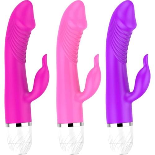 Dildo Vibrator Double Motor Rabbit Vibrator Women Vaginal Masturbator Adult Sex Toys G Spot Clit Stimulate Anal Dildo Vibrator