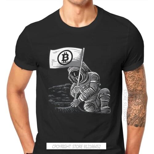 Crypto Cryptocurrency Bitcoin BTC Miner Tshirt Classic Graphic Mens Streetwear Tops Plus Size Pure Cotton O-Neck T Shirt