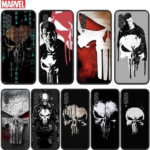 Marvel Punisher For Samsung Galaxy A90 A80 A70S A60 A50S A40S A30S A20E A10S A2 Core 5G Black Soft Phone Case
