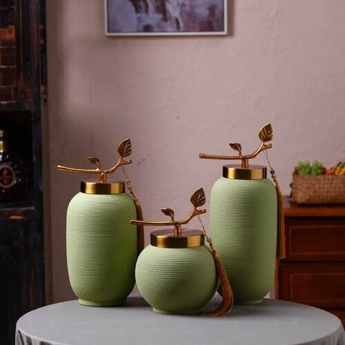 Simple Modern Insert Craft Green Line Outdoor Indoor Ceramic Flower Vase for Home Table Decoration Hydroponics Plant