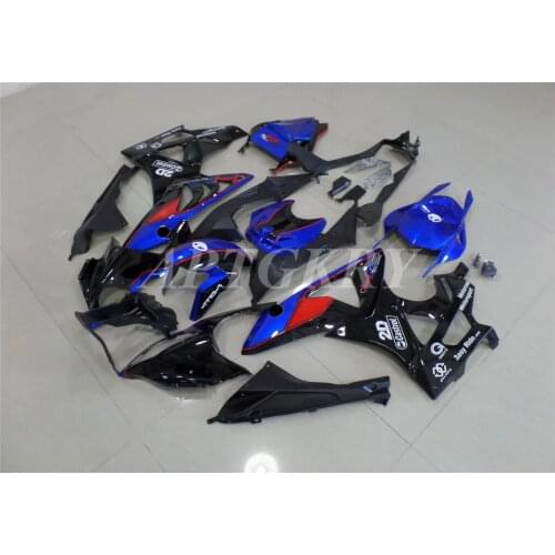 New ABS Plastic Shell Motorcycle Fairing kit Fit For BMW S1000RR 2009 2010 2011 2012 2013 2014 Bodywork set Black Blue Cool