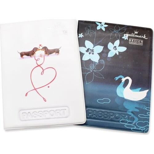 Beautiful Passport Holder Case Soft Pu Leather Women Girls Multi-function Travel Wallet Passport Cover Protector ID Card Holders