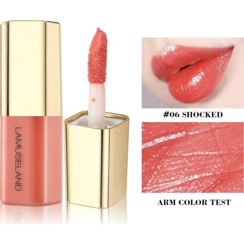 LAMUSELAND 12 Colors Makeup Lasting Professional Lipstick Makeup Cute Mini Beauty Velvet Moisture Lip Gloss labiales #LA0005