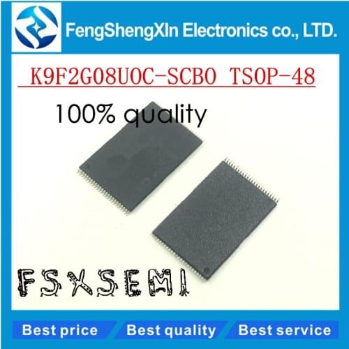 5pcs/lot K9F2G08U0C K9F2G08U0C-SCB0 TSOP48 256MB Memory chips K9F2G08UOC-SCBO