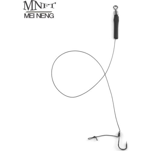 MNFT 6 Sets/Pack Hand-Made Non-barb Sea Hooks Hook Line American Swivels 3# Hooks Size 6# ,8#,10# Pull Strength 12LB/5.4KG