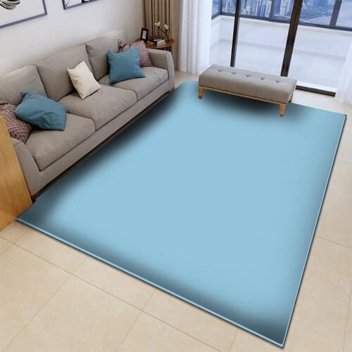 Multi-color Pure Color Absorbent Mat Non-slip Colorful Carpet Bedroom Living Room Flannel Carpet Childrens Carpet Decorative