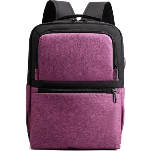 3PCS / LOT Fashion Men 15.6 Inch USB Charging Anti Theft Business Laptop Backpack Large Capacity Multifunction Travel Backpack