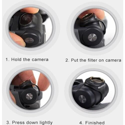 PULUZ For dji spark nd filtre 4 in 1 HD Drone Camera ND32 / ND16 / ND8 / ND4 Lens Filter Set for DJI Spark Accessories