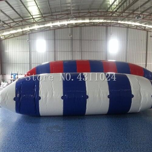 Free Shipping Free Pump 6x2m Inflatable Water Blob Jump Pillow Jumping Air Catapult Bag Jumping Bag Inflatable Water Trampoline