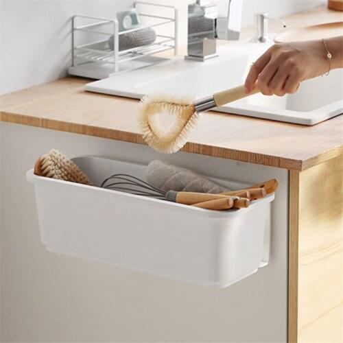 Wall Mounted Multi-Functional Under Sink Spice Jar Oil Bottle Shelf Adjustable Seasoning Box Storage Rack Kitchen Organizer