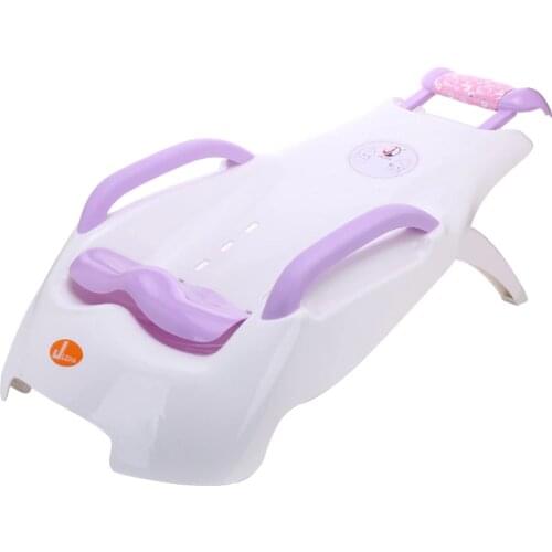Extra Large Children Shampoo Chair Infant Shower Shampoo Bed Folded Baby Bathroom Washing Chair Seat Children Shampoo Loungers