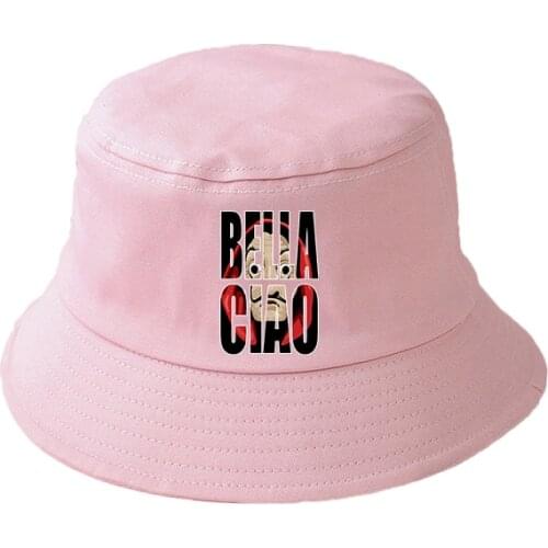 La Casa De Papel Summer Hat House of Paper Cartoon Money Heist Women Men Panama Bucket Cap The Design Flat Visor Fisherman Hat