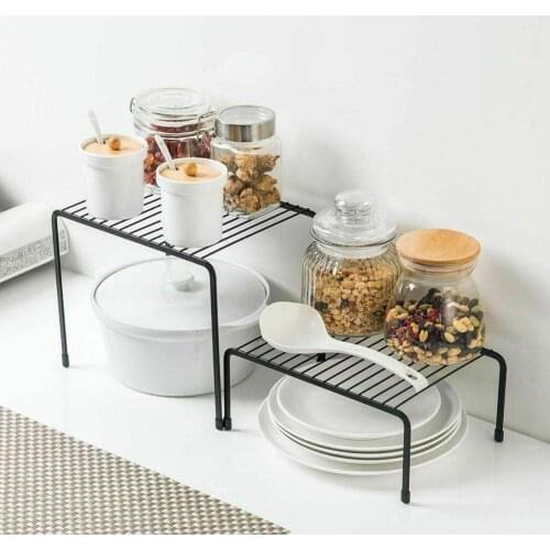 Iron Kitchen Storage Rack Closet Shelf Dish Drying Rack Spice Jars Holder Seasoning Bottles Shelves Spice Rack Kitchen Organizer