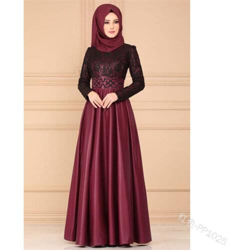 Ramadan Abaya Dubai Lace Dress Women Caftan Marocain Big Swing Hijab Long Robe Muslim Evening Dress Fashion Clothes Vestido New