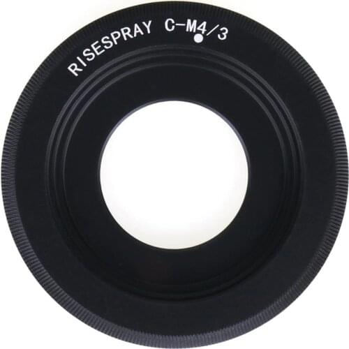 RISESPRAY C-M4/3 Aluminum Metal Adapter for Olympus PM1 C Mount Lens to Micro 4/3 M4/3 for Panasonic GX1 GF5