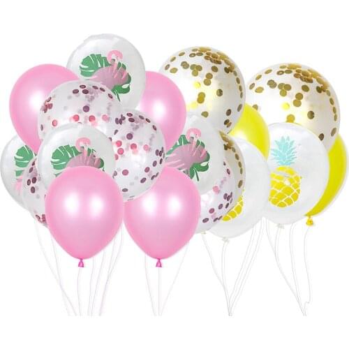 10-15 Tropische Palm Blad Latex Ballon Jungle Safari Clear Balloon Hawaiian Theme Decoratie Ballon Child Birthday Party Supplies