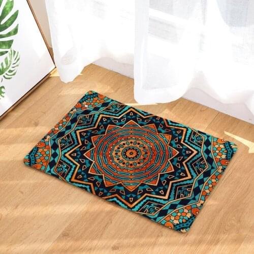 Modern Geometric Flowers Floor Mats Living Rooms Anti-slip Carpet for Bedroom Kitchen Bathroom Rug Welcome Mats for Front Door