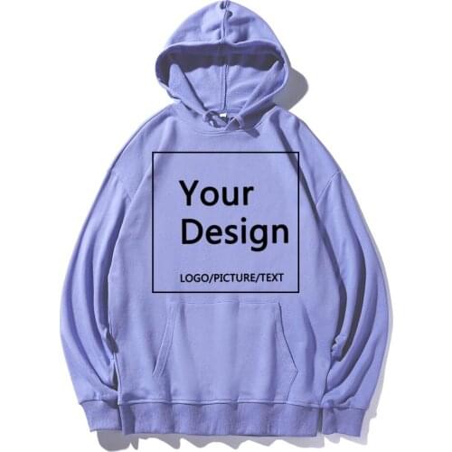 Oversized Couple Custom Hoodie Customize Logo Personalized Hoodies Women Casual Customized Print Text DIY Cotton Sweatshirts Top
