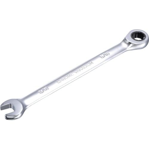 Uxcell 5/16 Inch Ratcheting Combination Wrench SAE 72 Teeth 12 Point Ratchet Box Ended Spanner Tools, Cr-V
