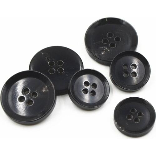 High Quality Natural Brown Black Real Buffalo Horn Button Suit Jacket Blazer Coat Set Bespoke Replace Trim Buttons