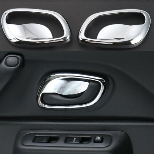 YAQUICKA Fit For Suzuki Jimny 2007-2015 Auto Car Interior Door Handle Bowl Trim Frame Cover Bezel Sticker Styling 2Pcs/set