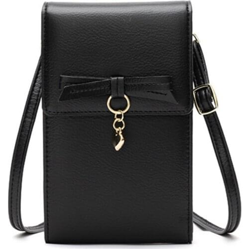 PU Leather Mobile Phone Bag Women Large Capacity Long Magnetic Button Coin Purses Retro Wallet Female Money Credit Card Holder