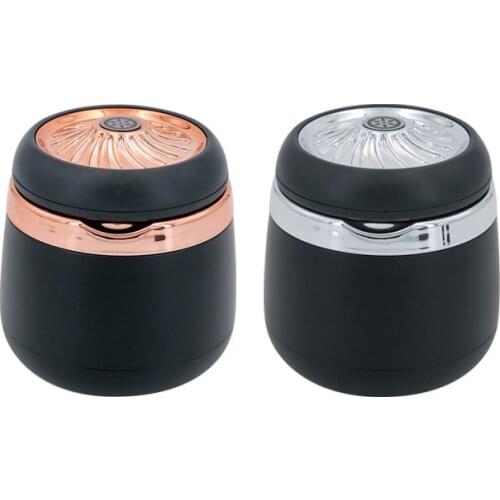 Car Ashtray LED Colorful Light Ceramic Liner Ash Tray Portable Smokeless Ashtrays Car Styling Universal Size 1PC
